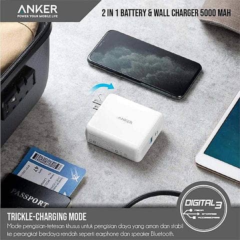 Anker PowerCore Fusion III PIQ 3.0, 18W USB-C Portable Charger 2-in-1 1