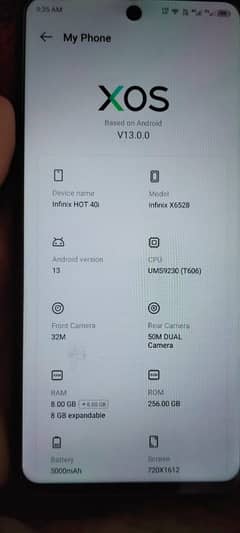 Infinix hot40i