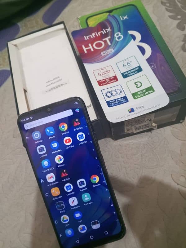 Infinix Hot 8 4/64 With Box 3