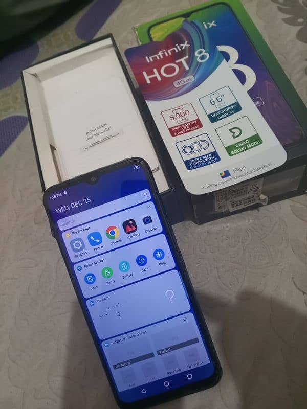 Infinix Hot 8 4/64 With Box 4