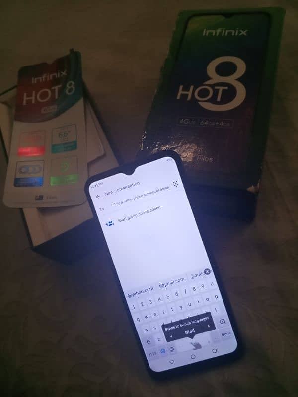 Infinix Hot 8 4/64 With Box 11