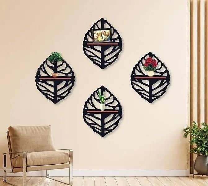 leaf shape shelve - 4 pcs 0