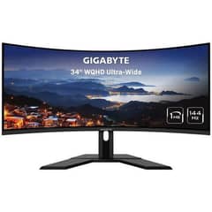 Gigabyte G34WQC A | 144Hz WQHD 34" Gaming Monitor  ,