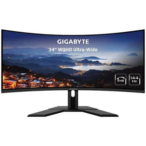 Gigabyte G34WQC A | 144Hz WQHD 34" Gaming Monitor  , 0