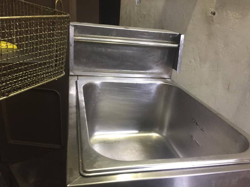 Shop rack and counter, fryer Chps cutter urgent for sell in samundri 7