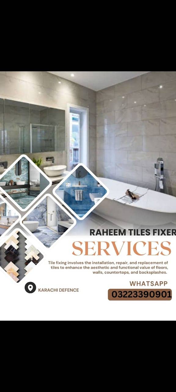 Tile Fixer/Construction/ Tile Fixing/ Wall Tiles Services 19