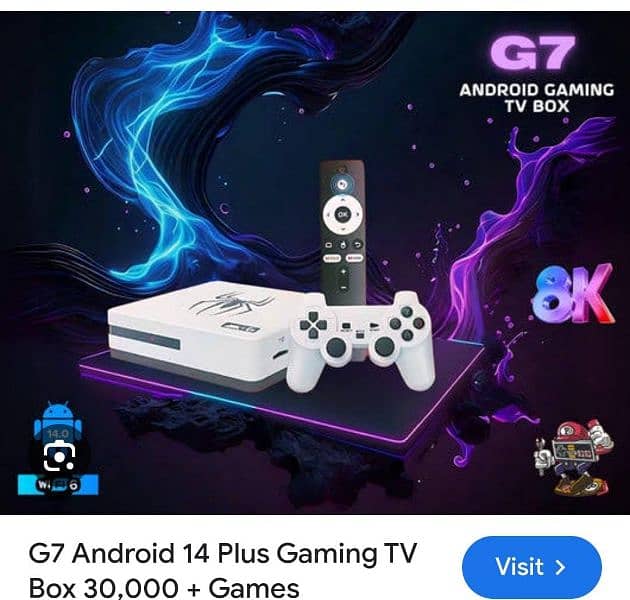 G 7 android Tv box and Gaming 0