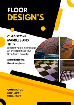 Clad stone marbles and tiles