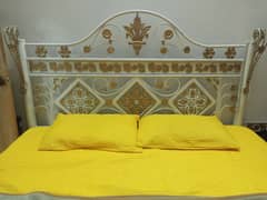 Double Iron Bed with chairs set