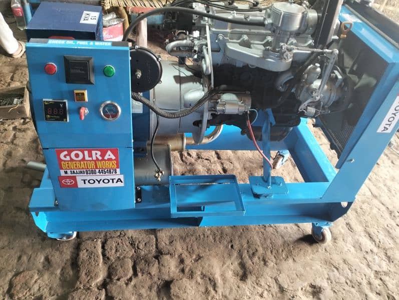 15kva new gas generator engine Toyota gli 1600cc 10