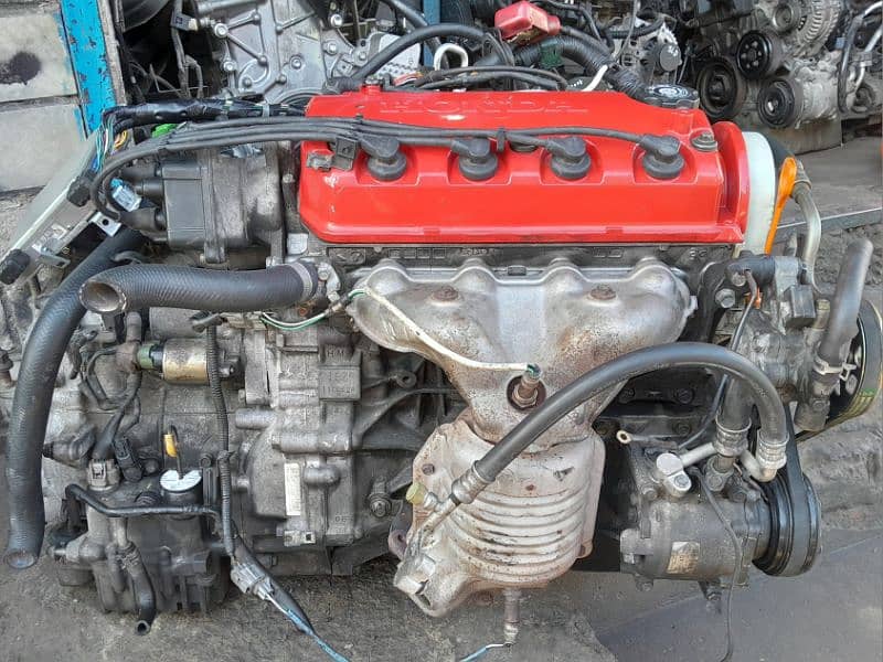 Honda Civic model 2000 exi complete engine with cvt transmission. 2