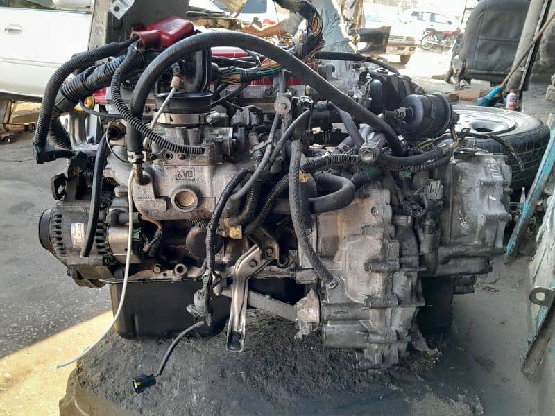 Honda Civic model 2000 exi complete engine with cvt transmission. 5