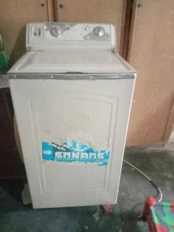 sundus washing machine gunuin condition. used for sale urgently 0