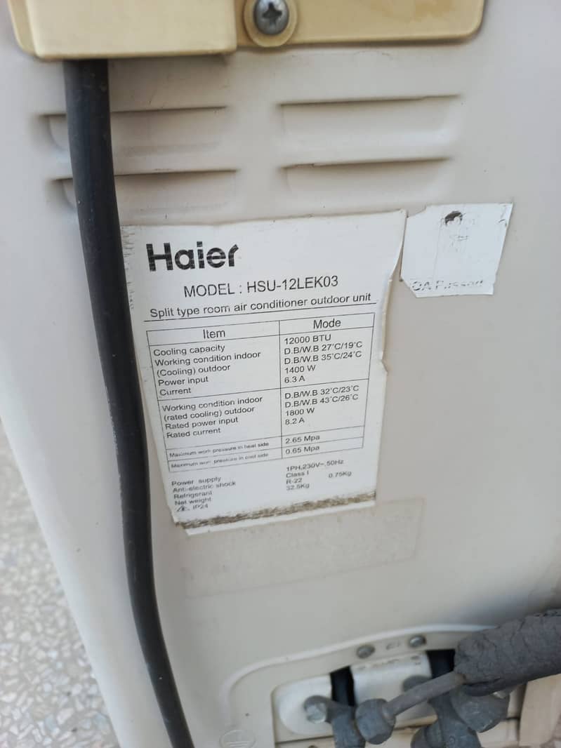 Haier AC 1 ton 5