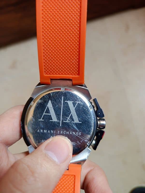 Armani Exchange Miami Black Dial Chronograph Watch 2