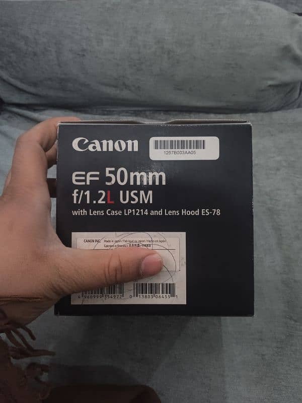 Canon 50mm 1.2l 1