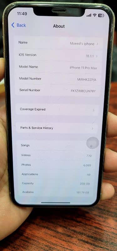 iphone 11 pro max 256 gb pta approved 6