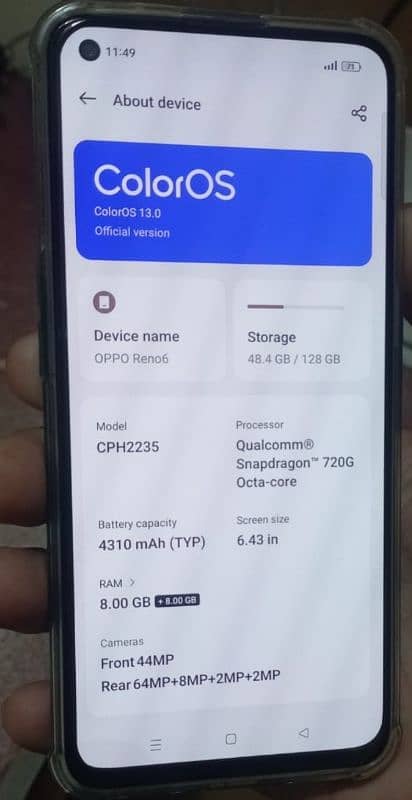 oppo Reno 6 lash condition 3