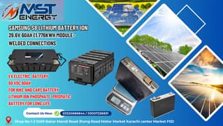 LITHIUM BATTERIES AVAILABLE 29.6v / 60ah / battery / solar /samsung 8s