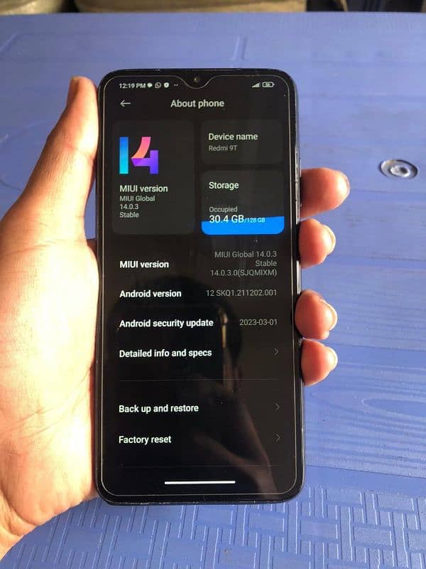 Redmi 9t 6/128 PTA  snapdragon processor fast phone 03280348806 7