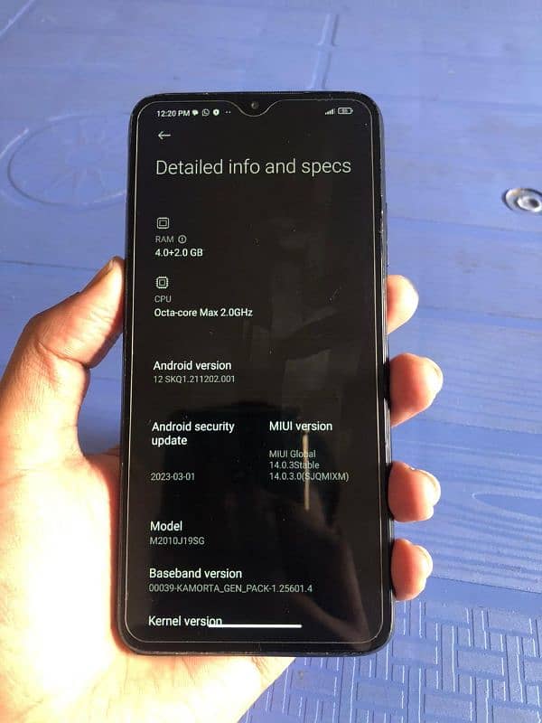 Redmi 9t 6/128 PTA  snapdragon processor fast phone 03280348806 8