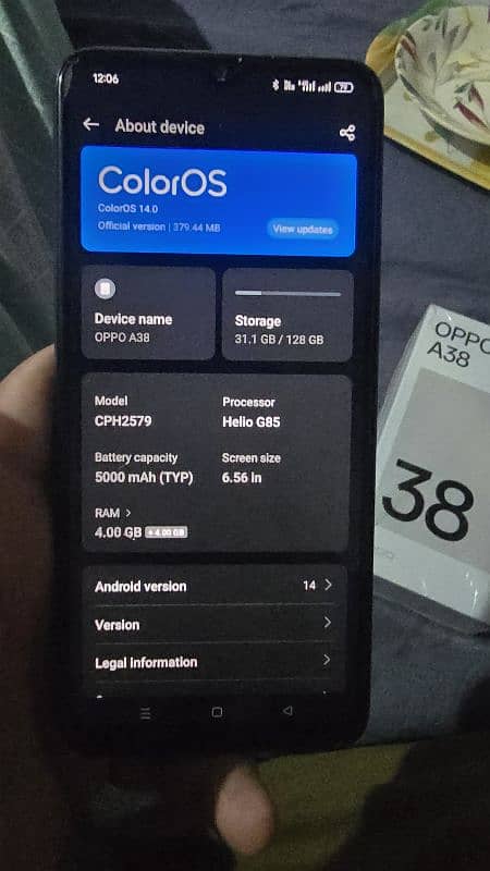 OPPO A38 4+128 GB with box 2