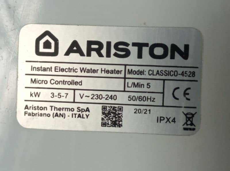 ARISTON INSTANT ELECTRIC SHOWER 3