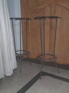 wrought iron plants/ flower/candle stands