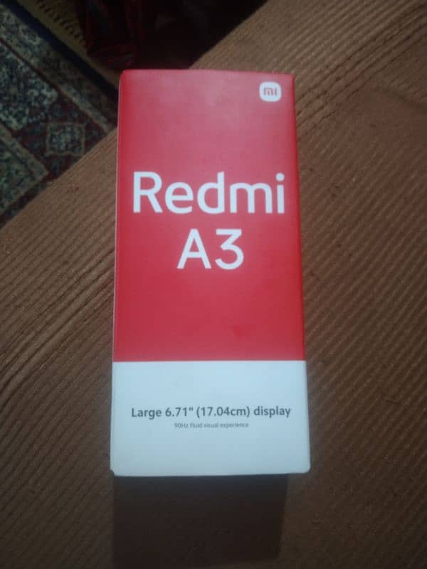 Redmi A3,4/128. . Pta aporved with Box. . . 6