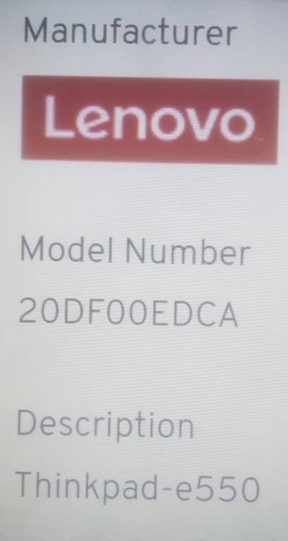 Lenovo Thinkpad E-550 Moterboard sale 0