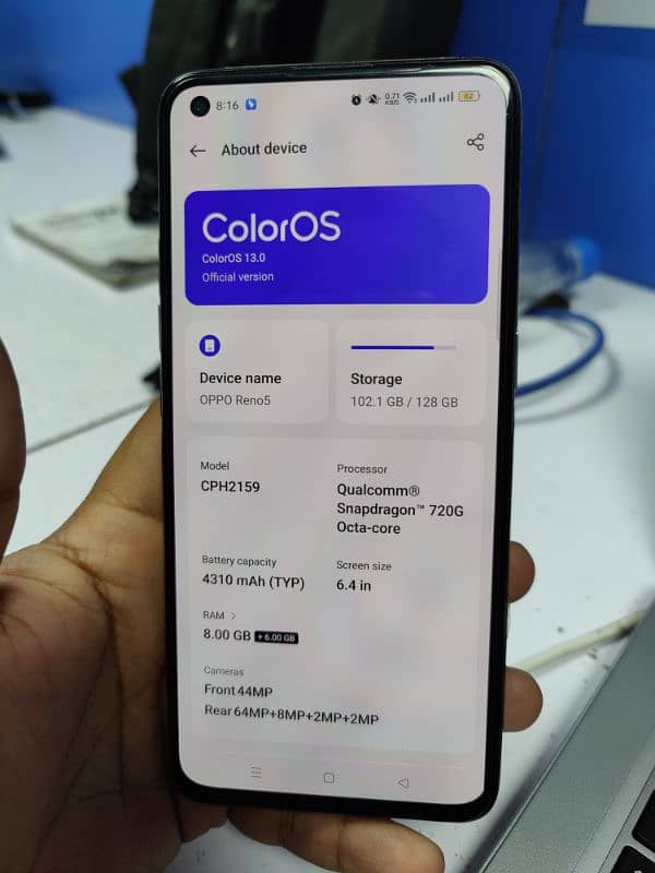 OPPO Reno 5 10 by 9.5 Condition 3