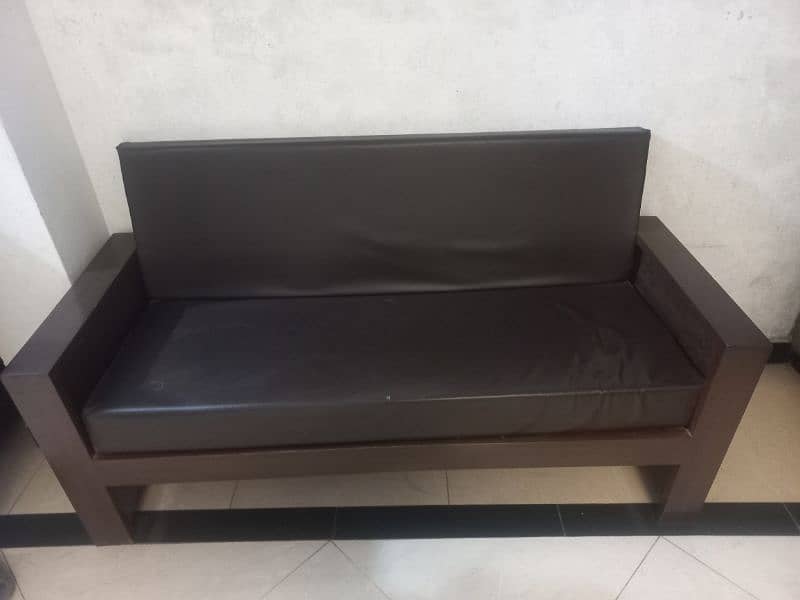 wooden sofa with polish and diamond foam 1