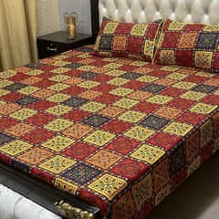 crystal cotton double bed sheet