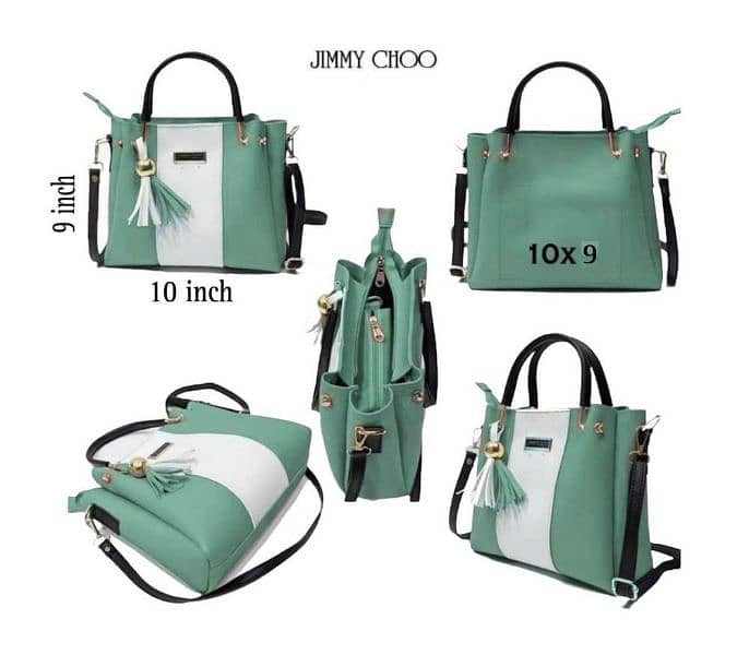 5 Pcs women's Leather Hand Bag Set 0