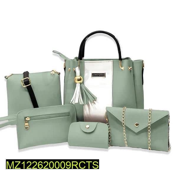 5 Pcs women's Leather Hand Bag Set 3