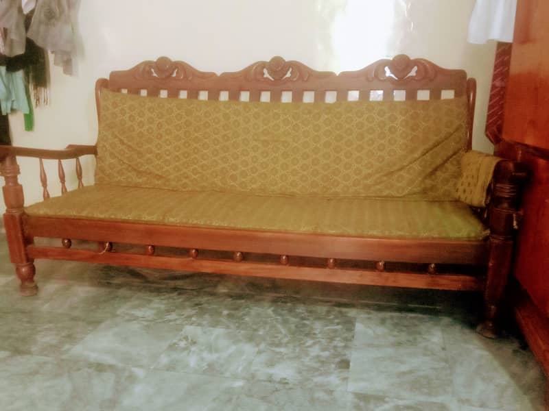 Pure Real Wooden Sofa Set 0