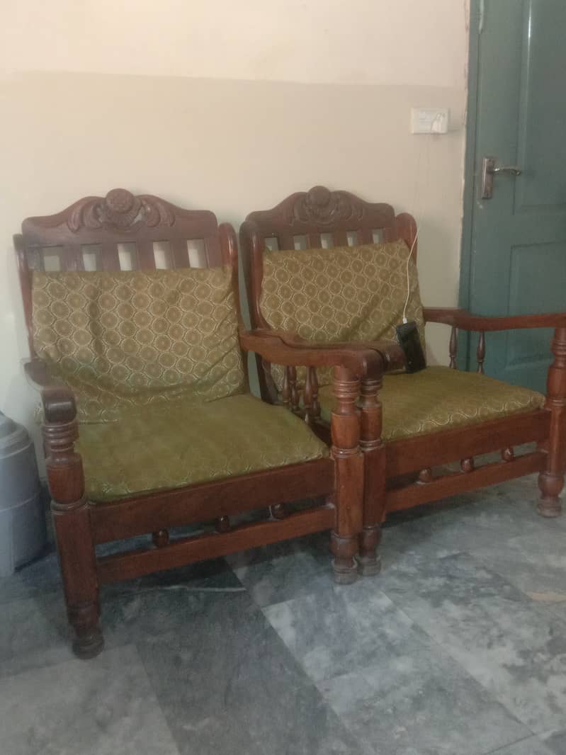 Pure Real Wooden Sofa Set 1