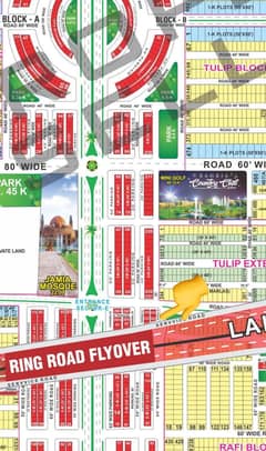 6.5 Marla Openform Best Location Commercial Plot for sale in bahria town Facing RingRoad