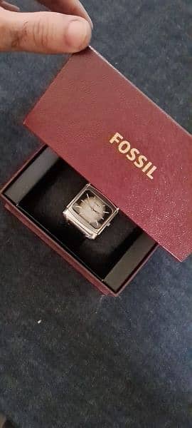 Fossil Square tank shape gents wrist watch 100% original with Box 6