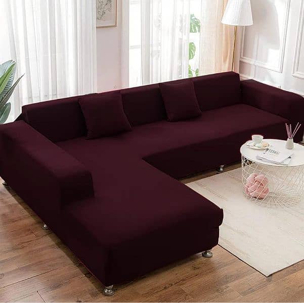 7 seater jarsy palin sofa covers L sahpe 0