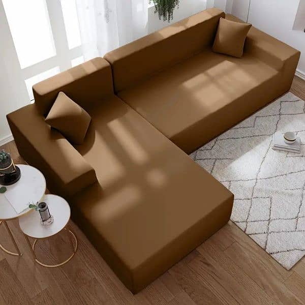 7 seater jarsy palin sofa covers L sahpe 7