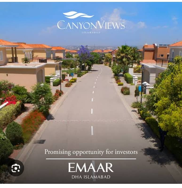 12 Marla Corner possession plot available for sale in Emaar Islamabad 0