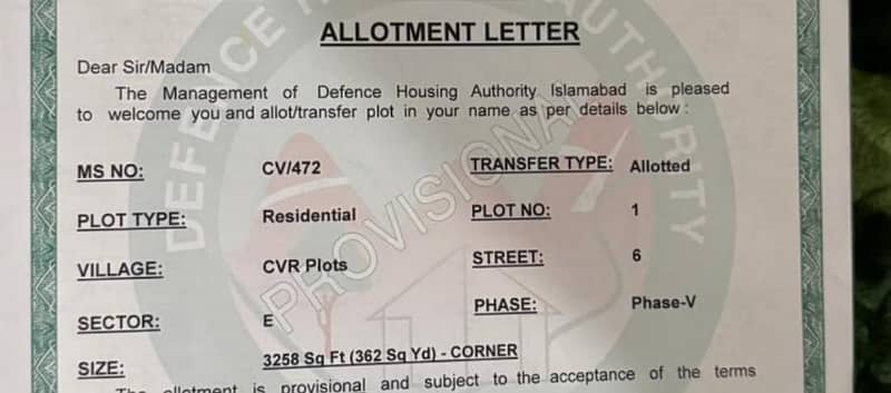 12 Marla Corner possession plot available for sale in Emaar Islamabad 1