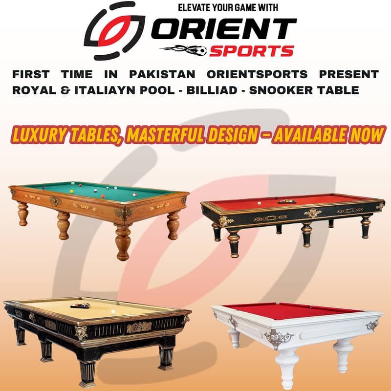 Royal Edition | POOL TABLE | BILLIARD TABLE | SNOOKER TABLE  | ORIENT 1