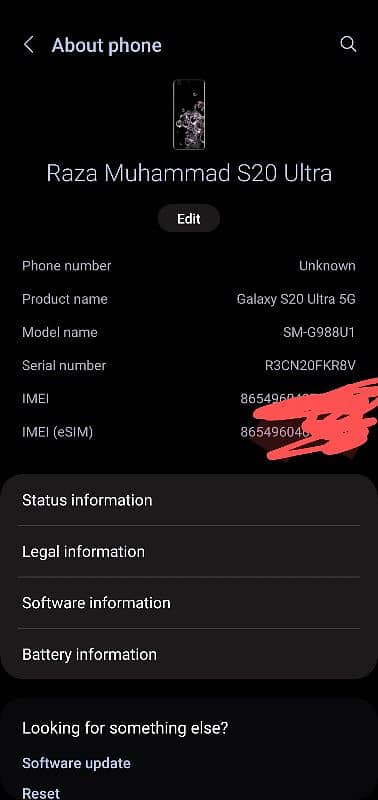 Samsung Galaxy s20 ultra 5G 10