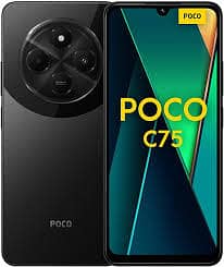 Poco C75 (Brand new/ Pin pack), Non active/ Black color. 1