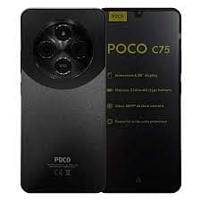 Poco C75 (Brand new/ Pin pack), Non active/ Black color. 2