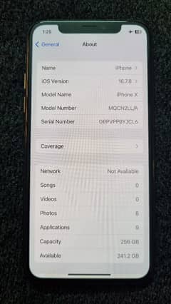 iPhone X 256GB Factory unlocked 84% battery health