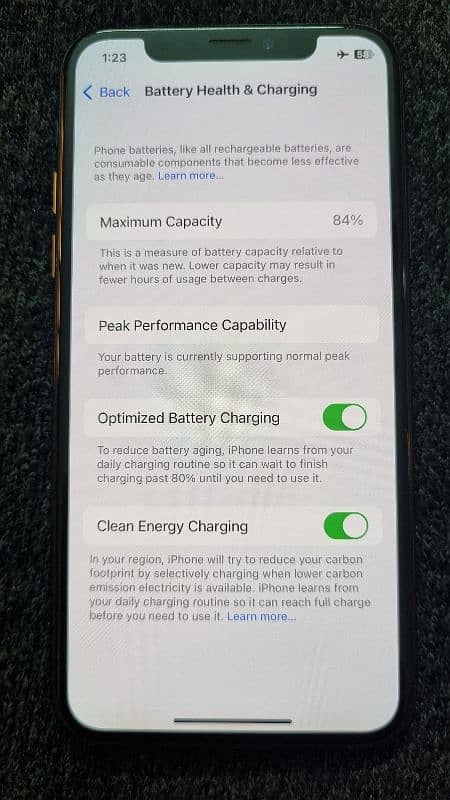 iPhone X 256GB Factory unlocked 84% battery health 1