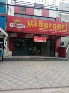 ground hall Shop for rent in johar town on main g1 market for General store, Medical store, Saloon, Food point , cafe , brands pharmacy very rushi area